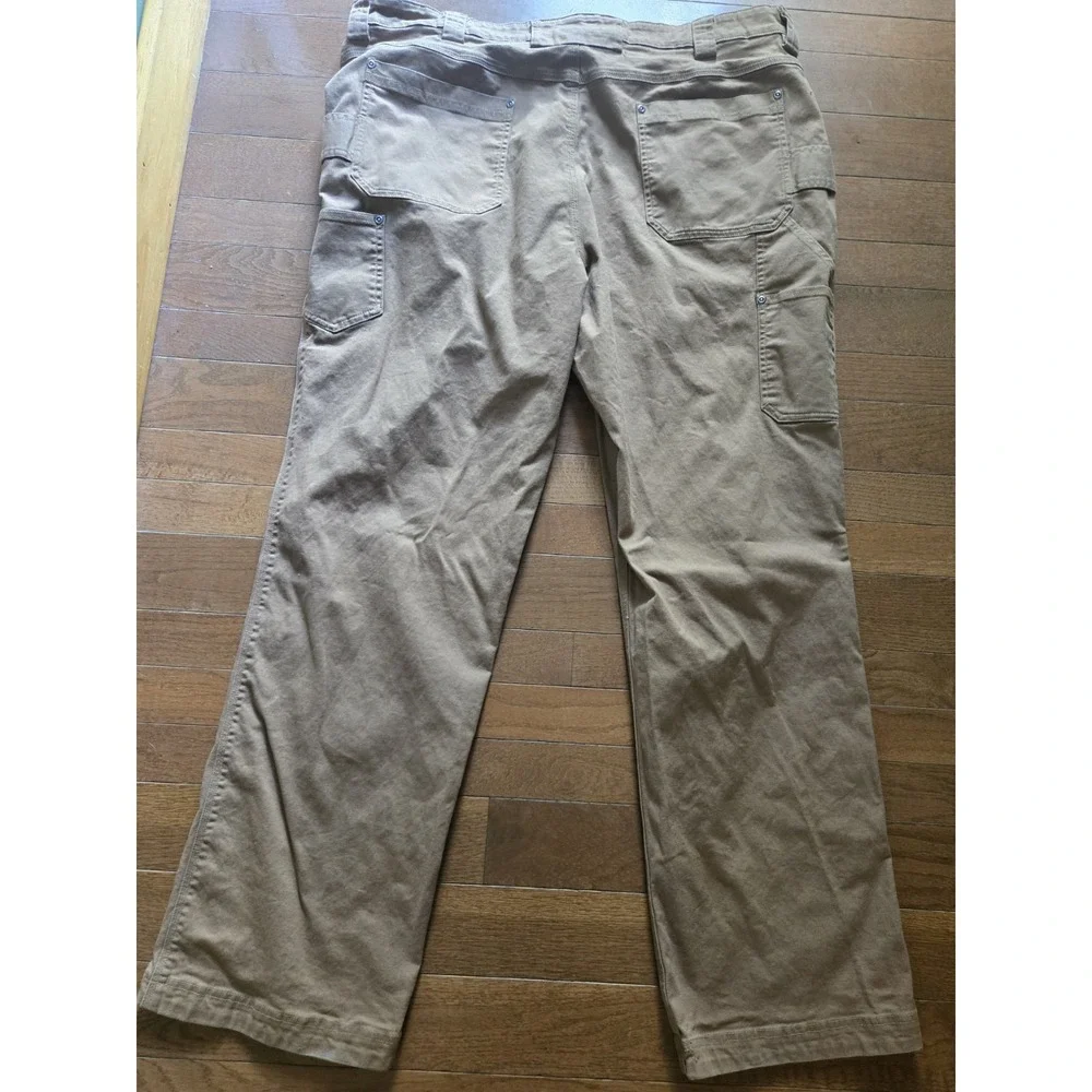 Duluth Trading Co Men's 44x34 Flex Firehose Pants Brown EUC
